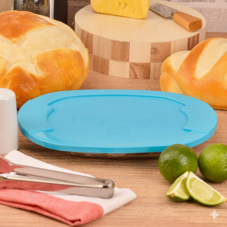 336200 Контейнер для продуктов / нарезки,  овальной формы/стекло, 26.7х19.4 см