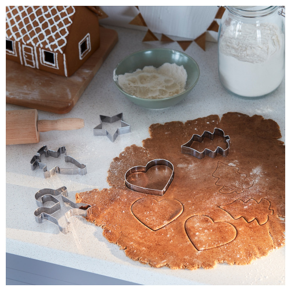 30528811 Формочки для печенья, 5 шт, разные формы нержавеющ сталь