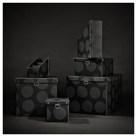 20595995 Подставка для журналов, узор круги / серый, 2 шт.