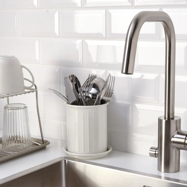 90473721 Сушилка для стол приб, бежевый/оцинковка, 13 см