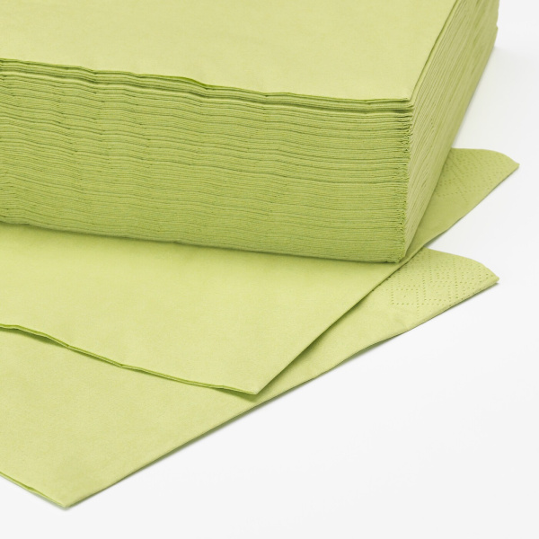20542266 Салфетка бумажная, светло-зеленый, 33x33 см, 50 шт
