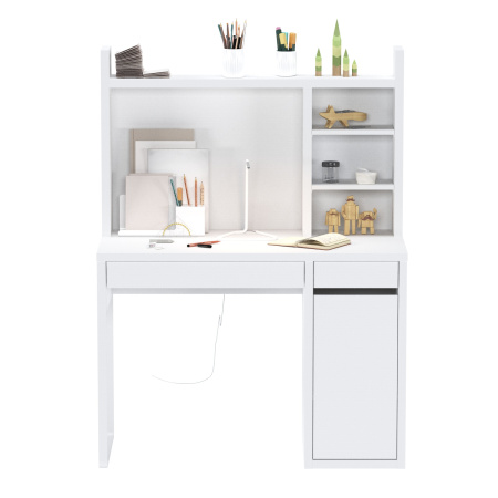 02399 Надстройка для стола письменного, белый, 105х65х17 см