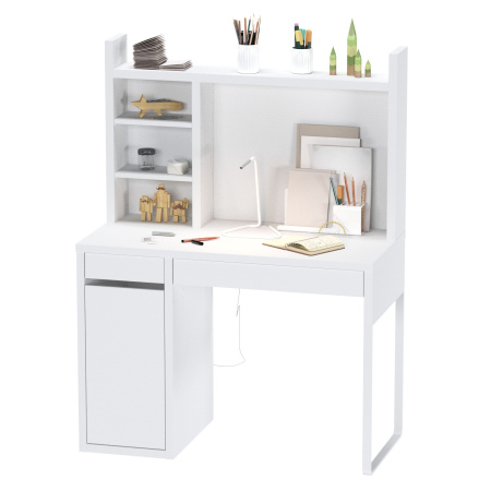02375 Стол письменный, белый, 105x75x50 см