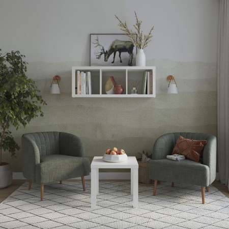 00111 Журнальный стол, белый, 50x50x45 см