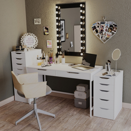 01446 Стол письменный, белый, 100x48x76 см