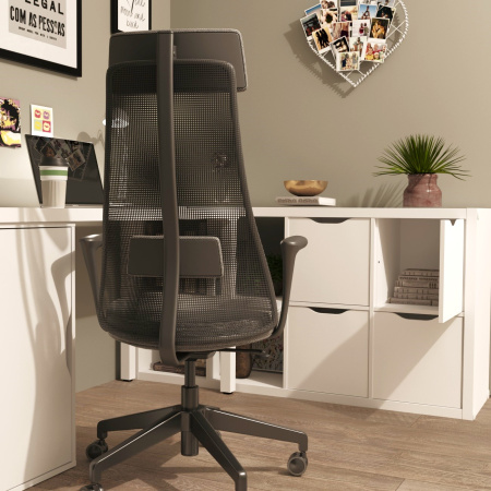 01873 Модуль с дверцей для стеллажа, 33x33x37, белый