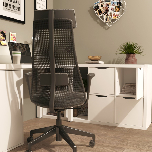 01873 Модуль с дверцей для стеллажа, 33x33x37, белый