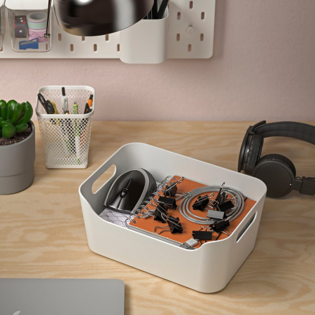 20546467 Контейнер, белый, 24x17 см