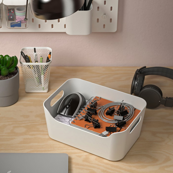 20546467 Контейнер, белый, 24x17 см