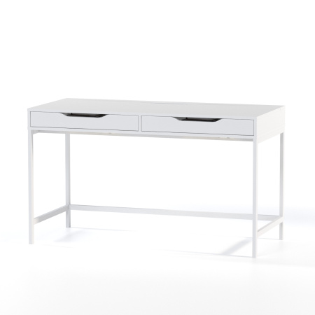 01439 Стол письменный, белый, 132x58x76 см