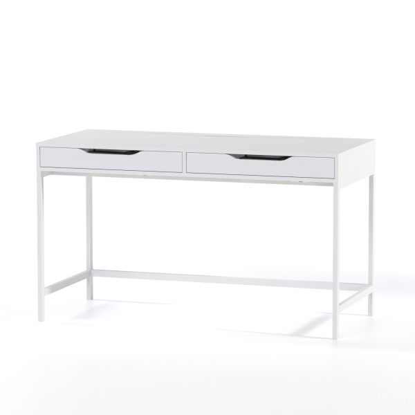 01439 Стол письменный, белый, 132x58x76 см
