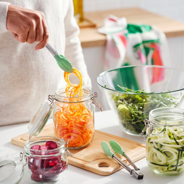 40551981 Щипцы, нержавеющая сталь / зеленый, 2 шт